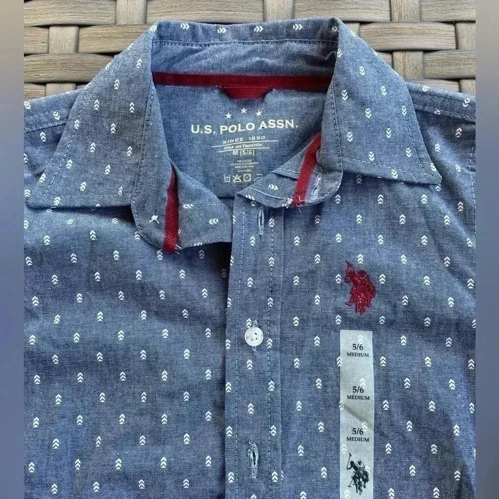 U.S. Polo Assn. Nwt Boys Button Down Ls Shirt — image 2 of 3